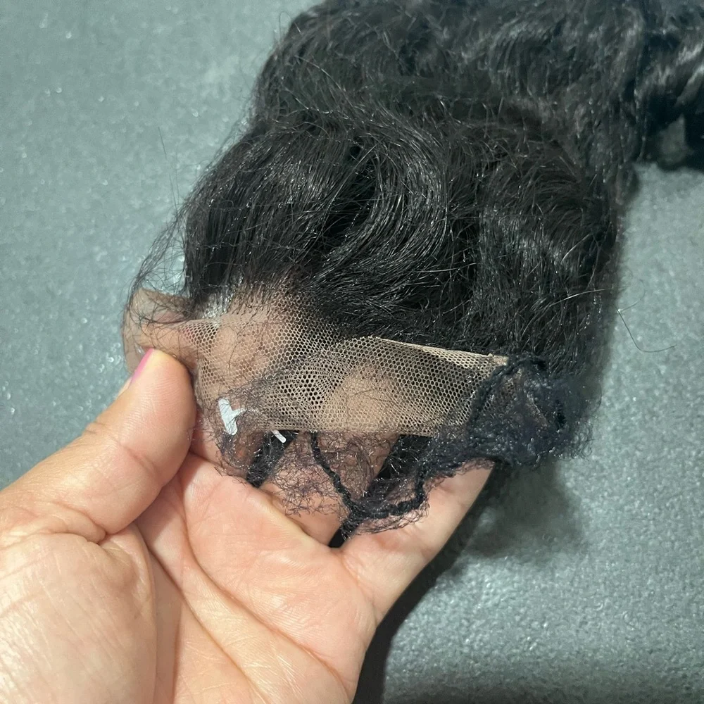 Natural Black Curly Lace Closure - Women Hair